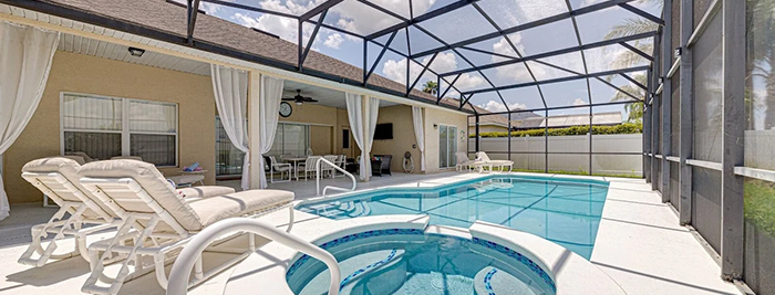 White Rose Villas vacation homes in Orlando Florida pool 